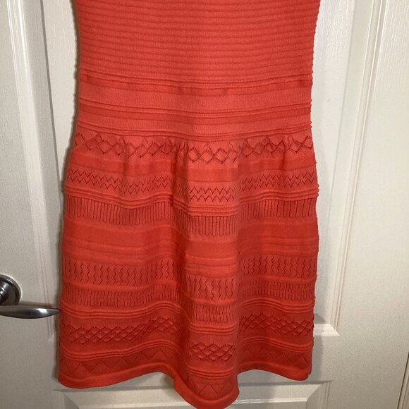 Lauren Ralph Lauren Women's Orange Knit Sleeveless Mini Dress Size XS Colorful - Picture 3 of 8
